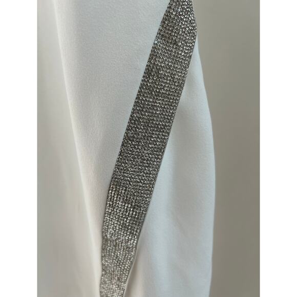 BCX Juniors' High Slit Asymmetrical Sequin-Trim Gown,
 size Medium‎ - Picture 4 of 11